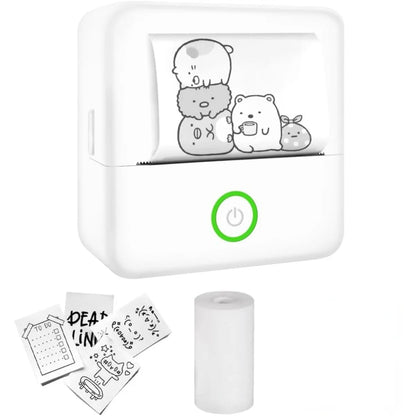 Papier biały naklejka