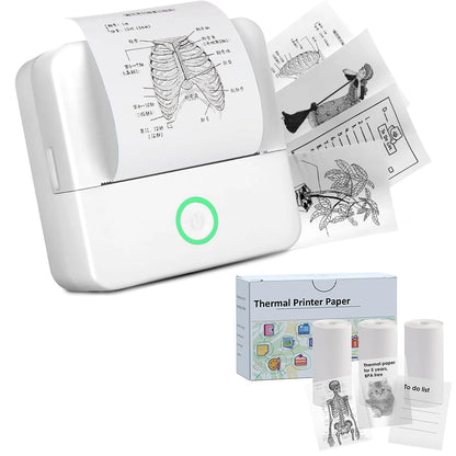 Papier biały naklejka