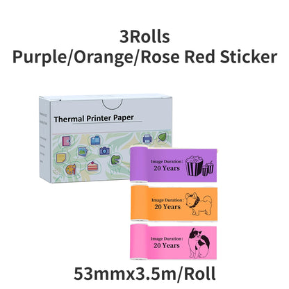 Papier biały naklejka